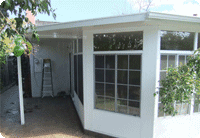 Enclosure with Roof Extension